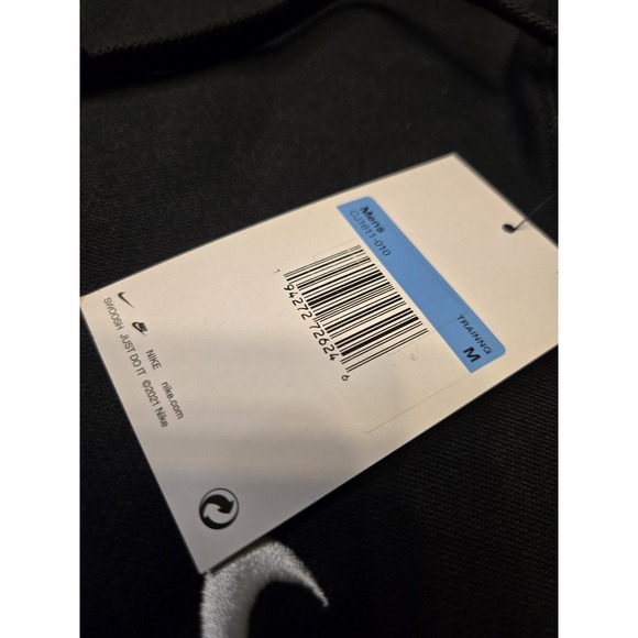 NWT Nike Sportswear Club Fleece Hoodie Mens Medium Black Pullover Logo *SEE PICS - Picture 3 of 7